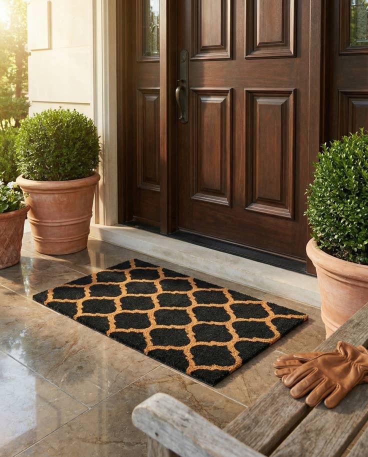Detail image of 1' 6 x 2' 6 Trellis Doormat