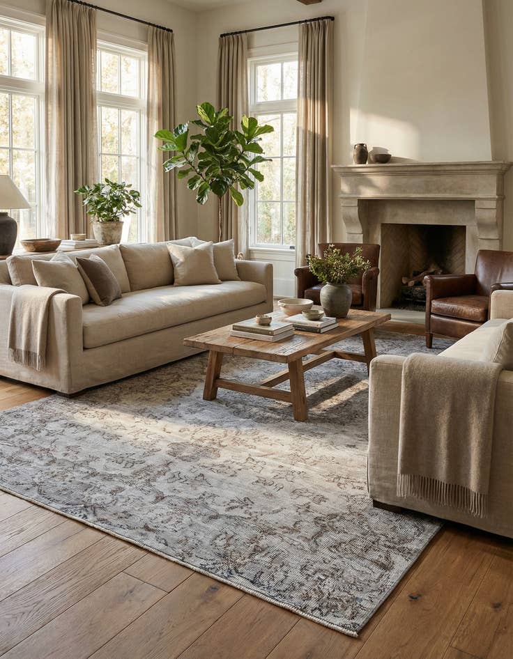 Detail image of 5' 11 x 9' 6 Ultra Vintage Wool Rug