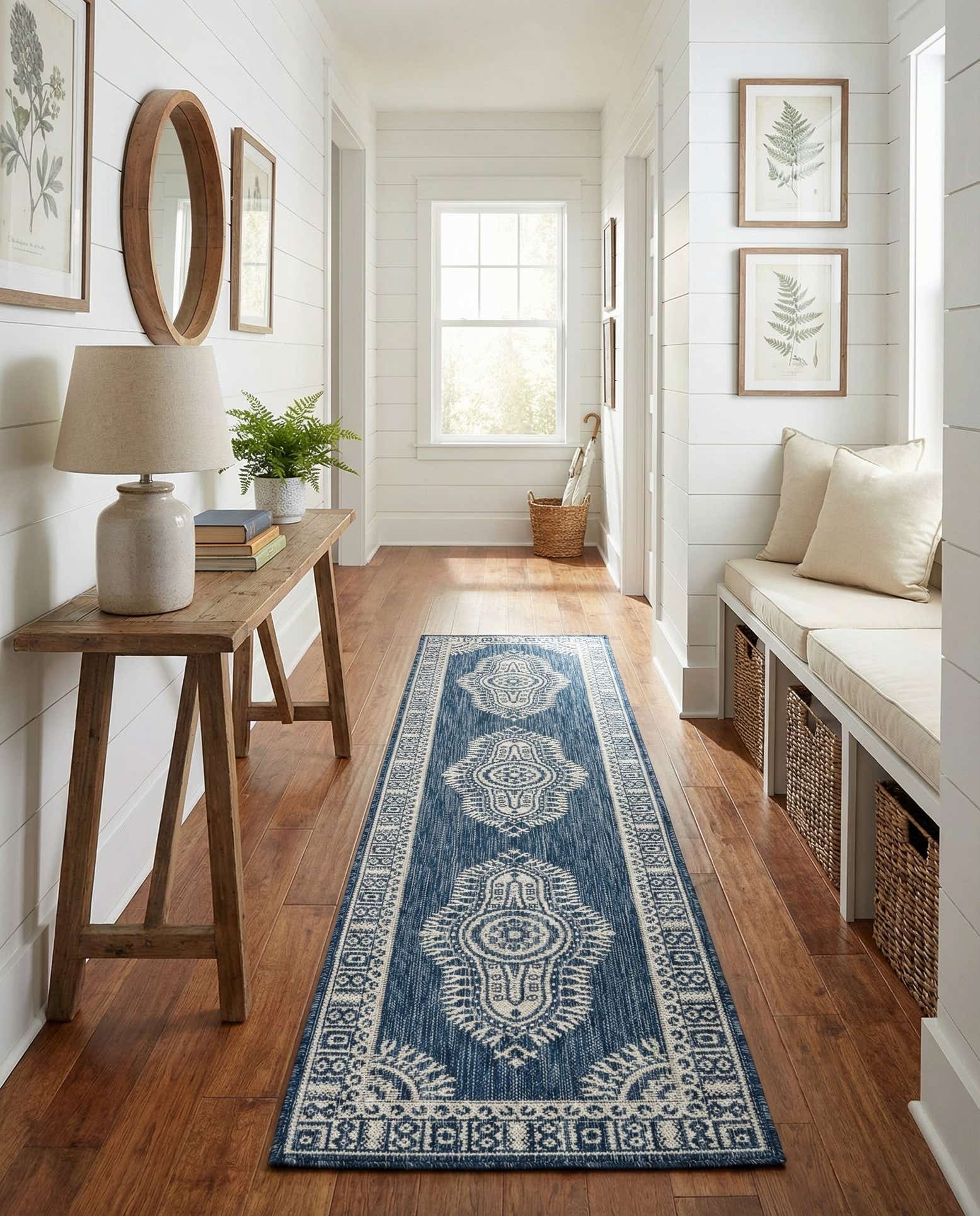 60cm x 245cm Facile à nettoyer Traditional Tapis Intérieur / Extérieur Tapis de couloir