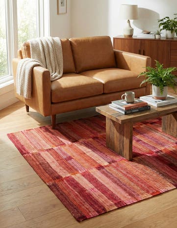 5' 3 x 6' 4 Hand Woven Kilim Modern Wool Rug