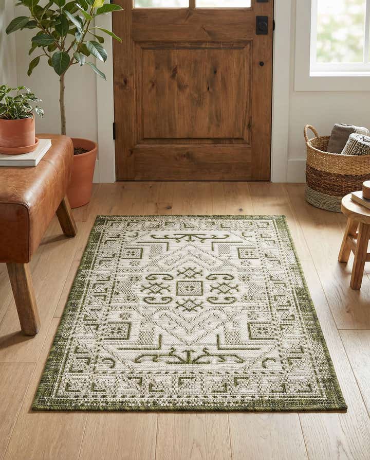 2' x 3' Easy-Clean Aztec Indoor / Outdoor Rug