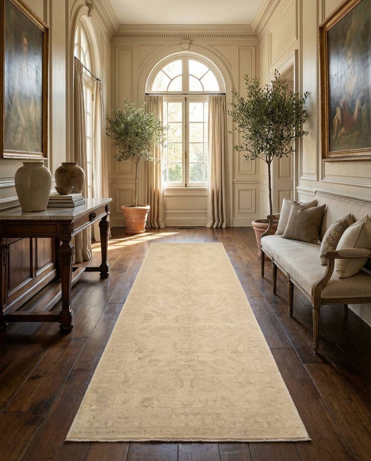 Detail image of 4' 2 x 12' 11 Ziegler Wool Runner Rug