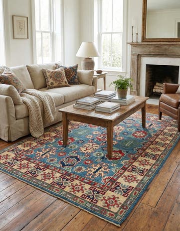 3' 10 x 6' Hand Knotted Kazak Rug