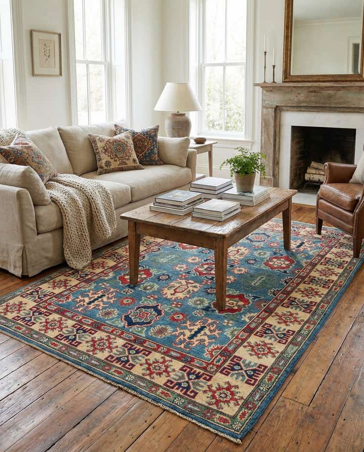 3' 10 x 6' Hand Knotted Kazak Rug