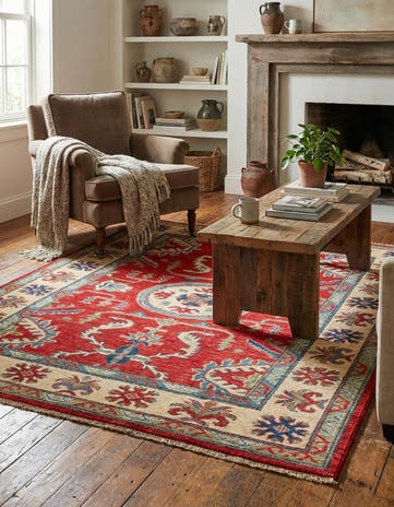 4' x 6' Hand Knotted Kazak Rug