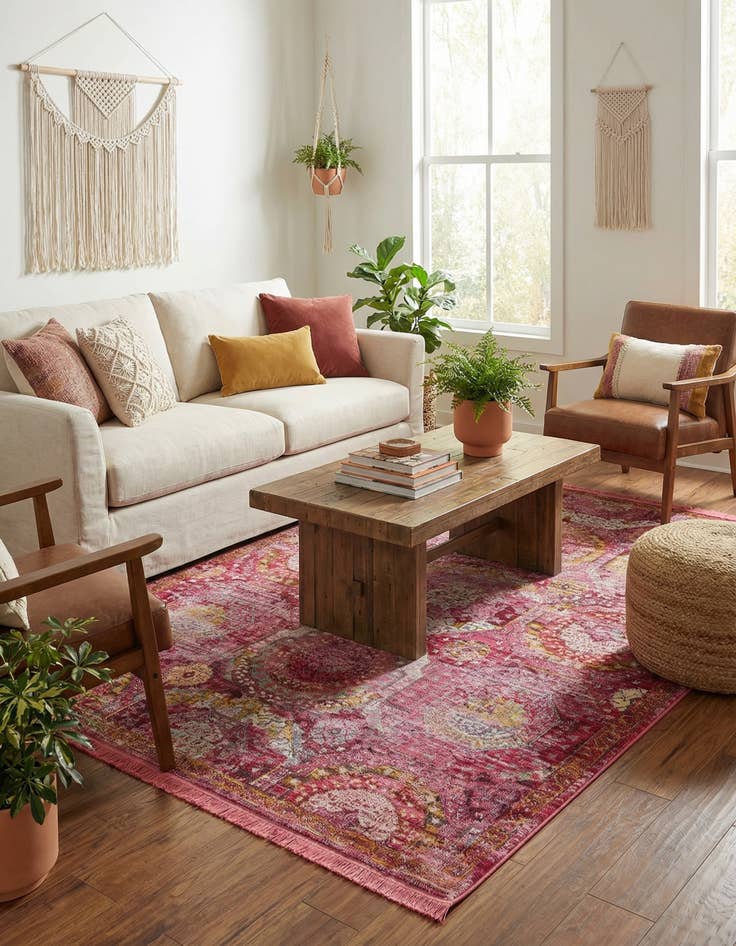 Detail image of  5' 5 x 8' Santiago Rug