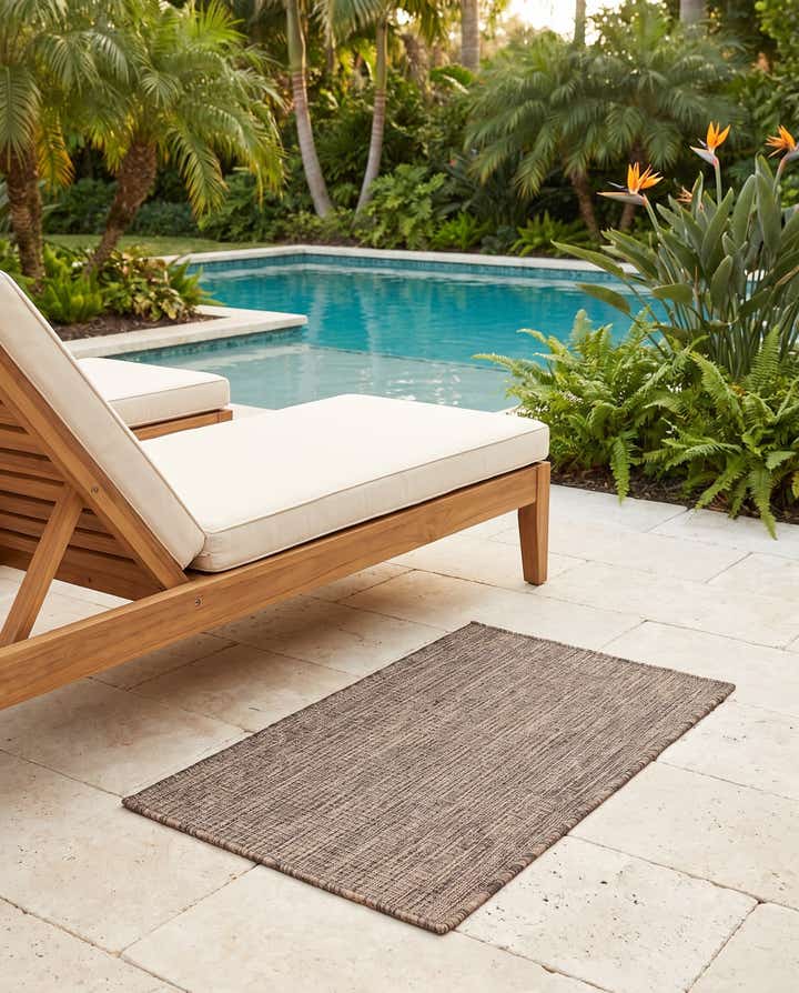 60cm x 95cm Leicht zu reinigen Solid Innen- / Außenbereich Teppich