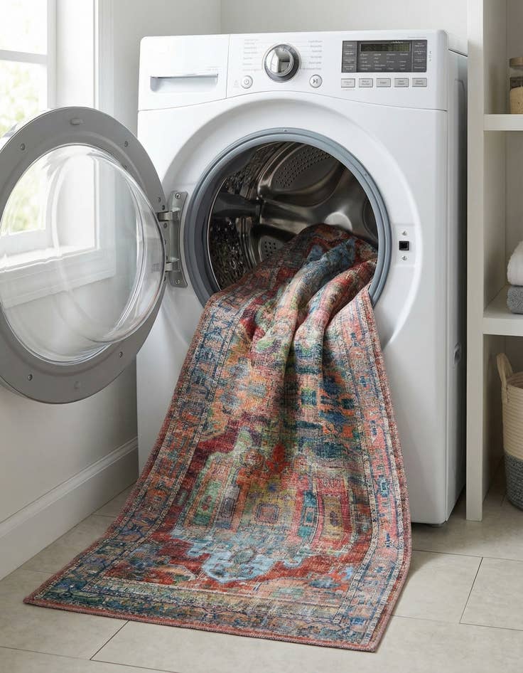 Detail image of 2' 7 x 12'  Washable Maahru Runner Rug