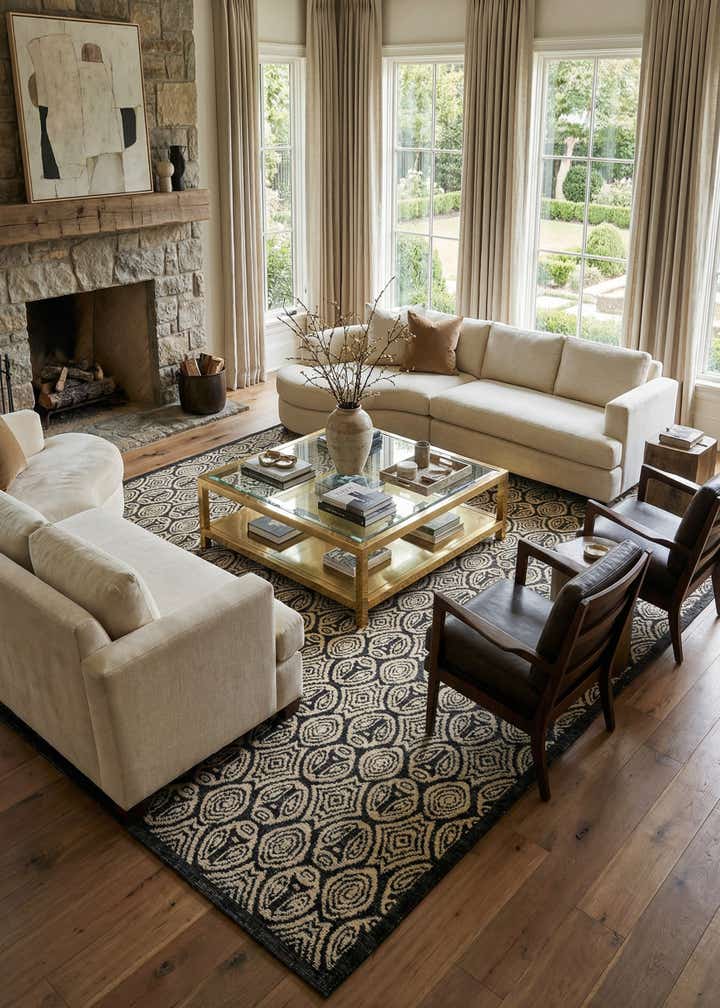 12' 2 x 15' 1 Hand Knotted Darya Wool Rug