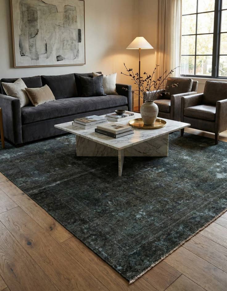 Detail image of 7' 1 x 10' 3 Hand Knotted Ultra Vintage Persian Wool Rug