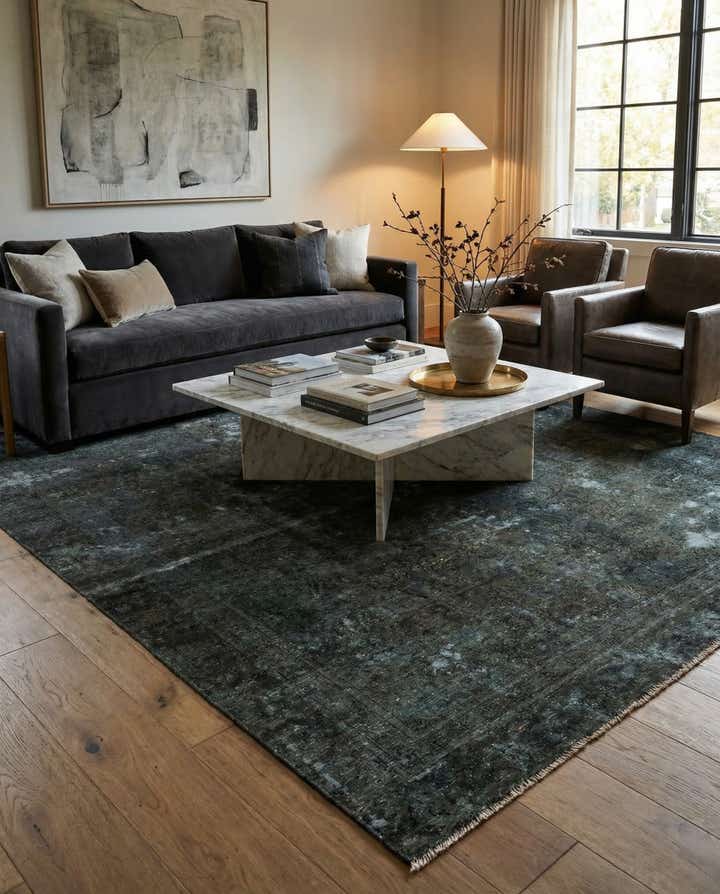 7' 1 x 10' 3 Hand Knotted Ultra Vintage Persian Wool Rug