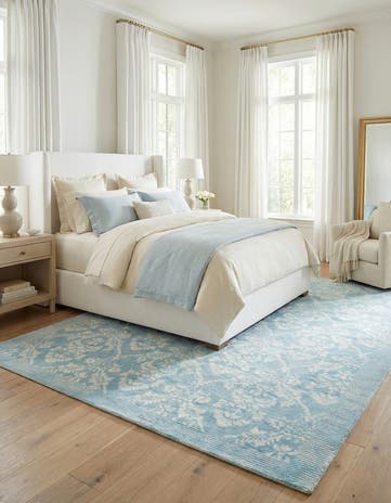 6' 8 x 10' 2 Hand Knotted Darya Wool Rug