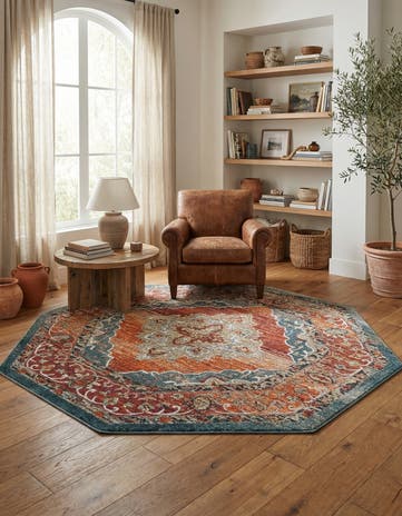 7' 10 x 7' 10 Isabella Octagon Rug