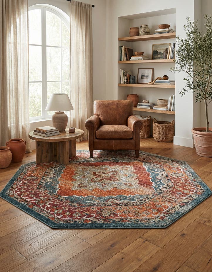 7' 10 x 7' 10 Isabella Octagon Rug
