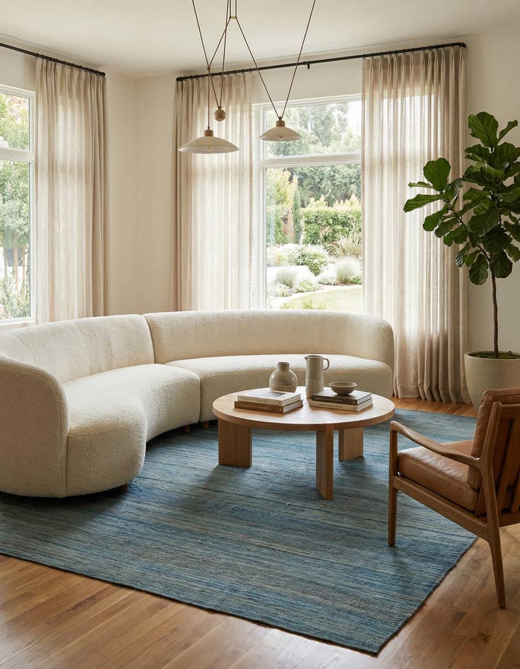 Detail image of 9' 2 x 9' 7  Hand Woven Kilim Modern Wool Square Rug