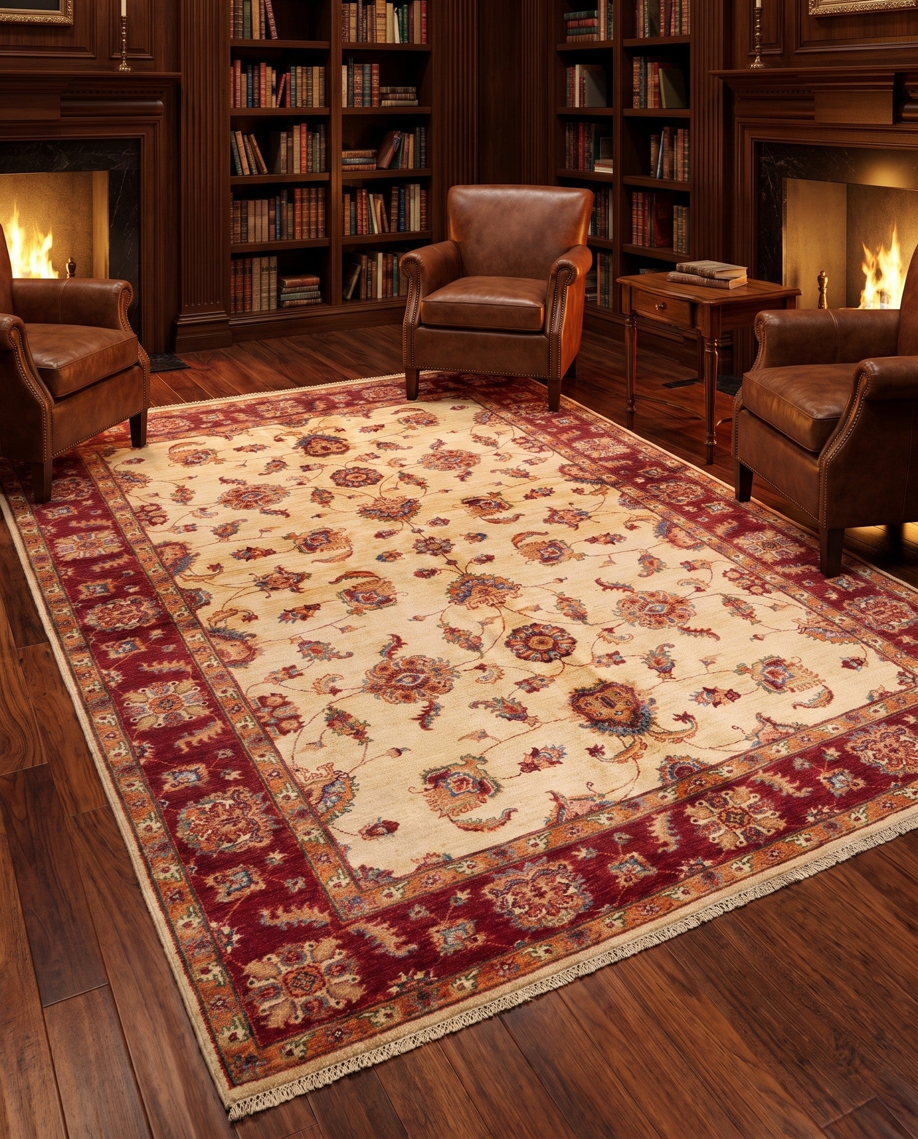 175cm x 250cm Hand Knotted Ziegler Rug