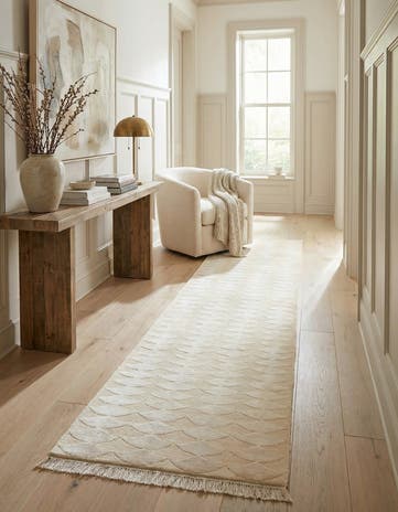 2' 7 x 9' 7 Hand Knotted Darya Wool Runner Rug