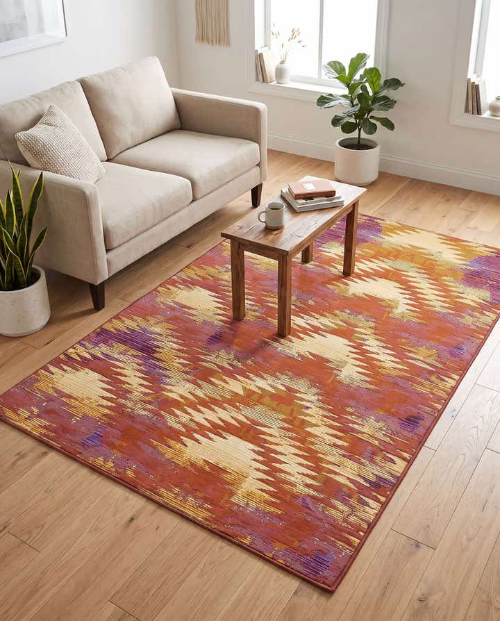 4' x 6' Easy-Clean Modern Indoor / Outdoor Rug