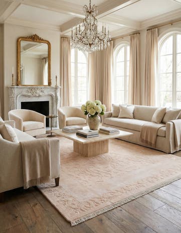 6' 11 x 9' 6 Hand Knotted Darya Wool Rug