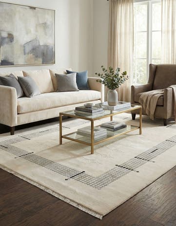 8' 2 x 11' 7 Hand Knotted Darya Wool Rug
