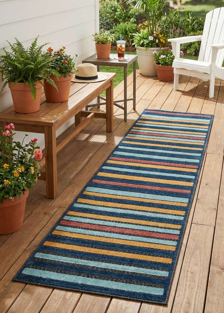 2' x 8' Easy-Clean Belize Indoor / Outdoor Runner Rug