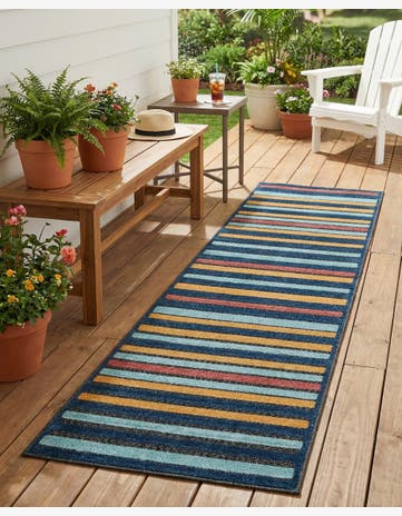 2' x 8' Easy-Clean Belize Indoor / Outdoor Runner Rug