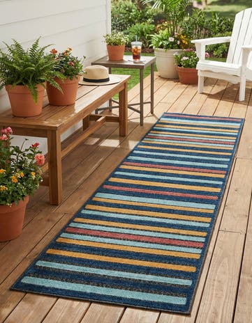 2' x 8' Easy-Clean Belize Indoor / Outdoor Runner Rug