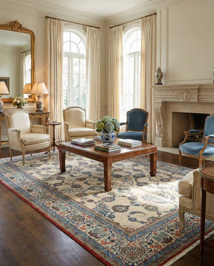 7' x 9' 11 Ghom Rug