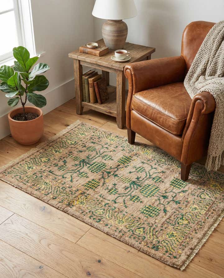 3' 2 x 4' 10 Hand Knotted Darya Rug