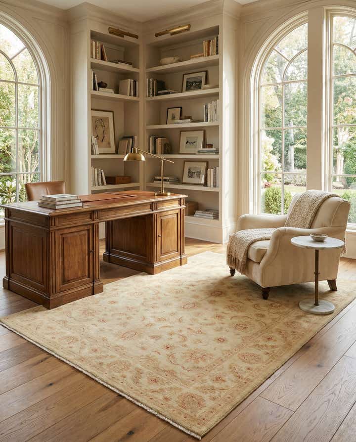 5' 6 x 7' 8 Hand Knotted Peshawar Ziegler Rug