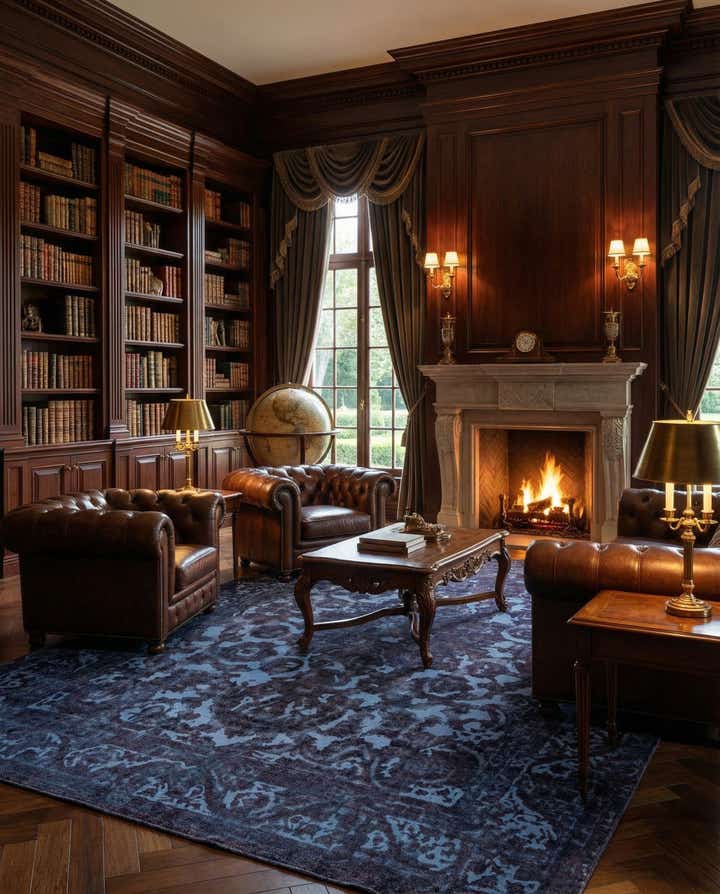 9' 6 x 13' 3 Vintage Royal Wool Rug