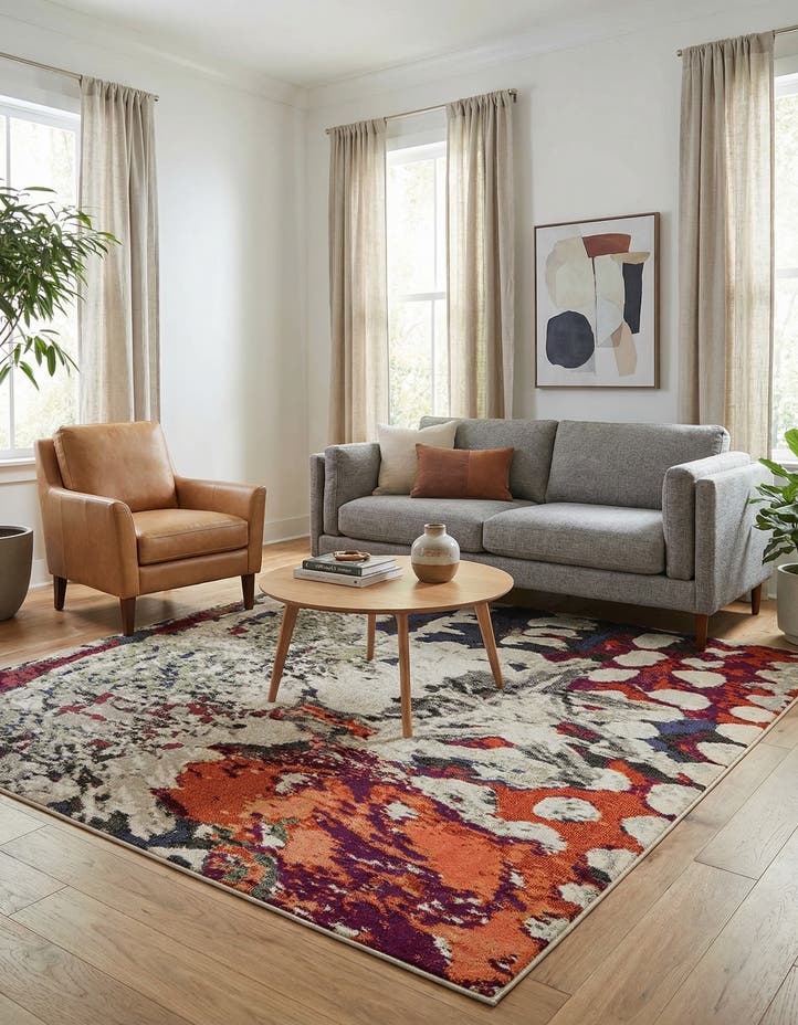 7' 10 x 7' 10 Washable Haerfest Square Rug