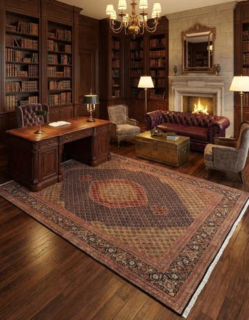8' 1 x 11' 6 Tabriz Mahi Rug