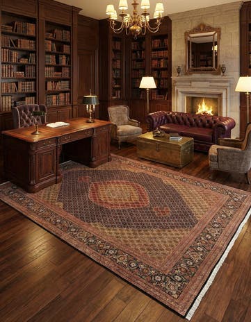 8' 1 x 11' 6 Tabriz Mahi Rug