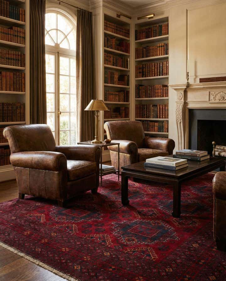 6' 8 x 9' 9 Hand Knotted Khal Mohammadi Wool Rug