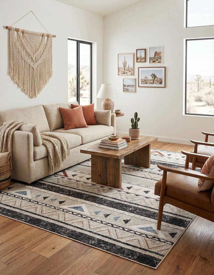 Detail image of 10' x 13' Eco Southwestern Rug