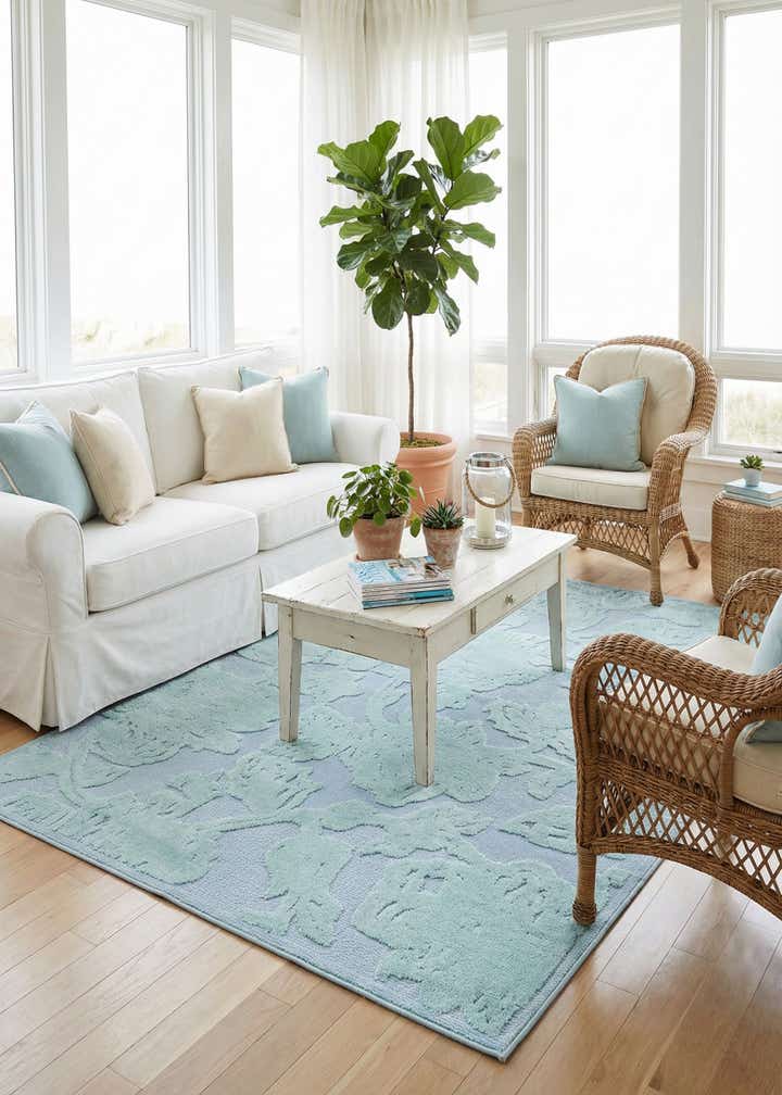 5' 3 x 8' Easy-Clean Aruba Indoor / Outdoor Rug