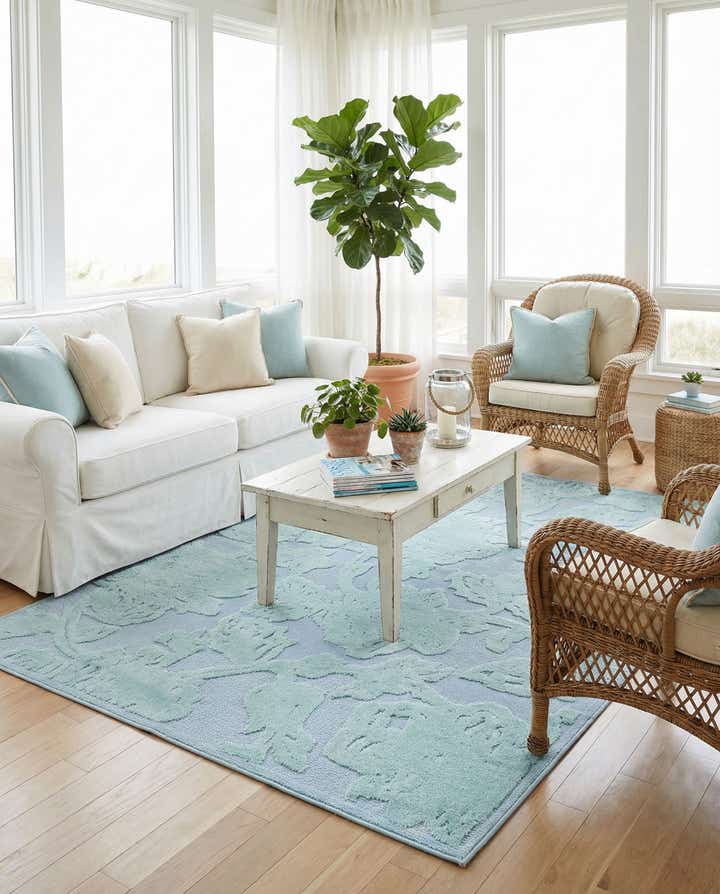 5' 3 x 8' Easy-Clean Aruba Indoor / Outdoor Rug
