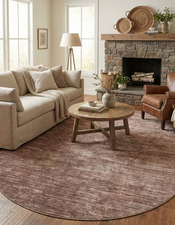 Brown Asha Oval Rug