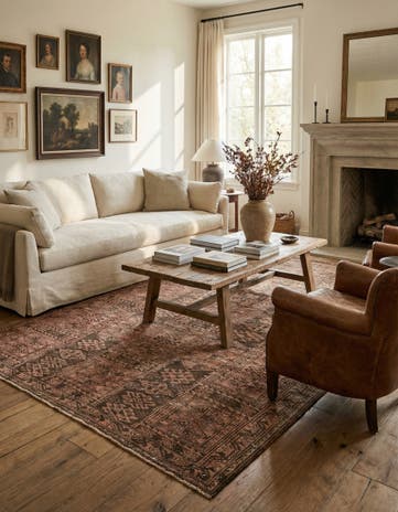 6' x 10' 3 Hand Knotted Ultra Vintage Persian Wool Rug