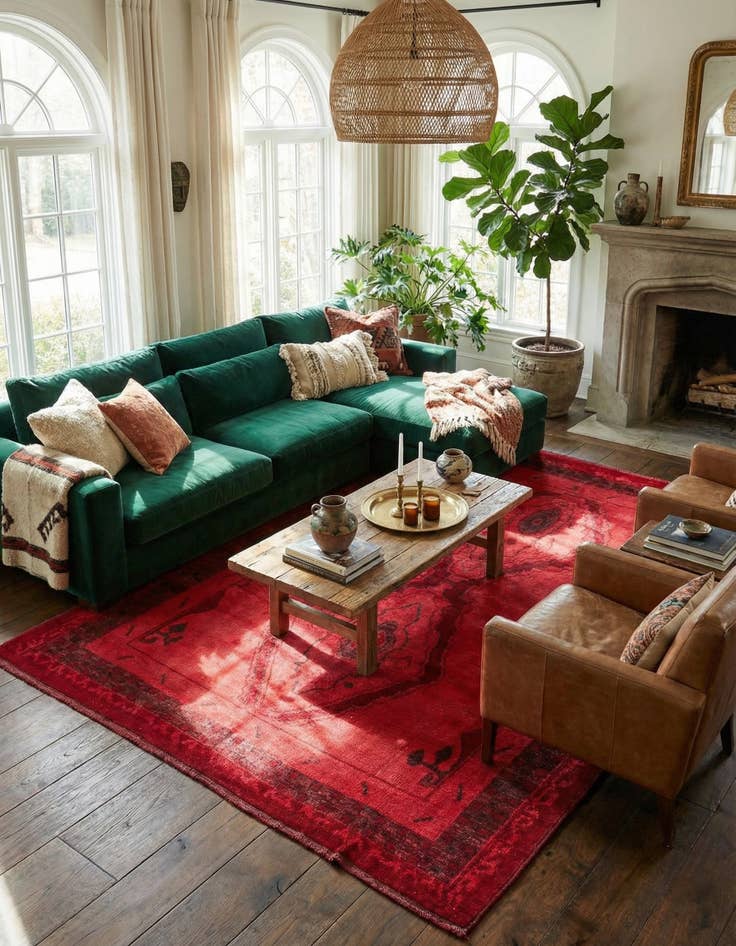 Detail image of  9' 1 x 12' 5  Hand Knotted Moroccan Wool Rug