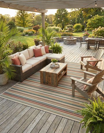 10' x 14' Easy-Clean Baja Indoor / Outdoor Rug
