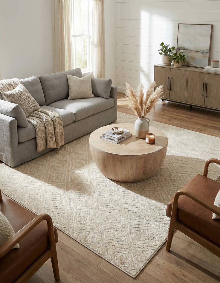 Detail image of 7' 10 x 7' 10 Easy-Clean Sabrina Soto Indoor / Outdoor Square Rug