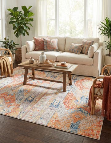 Orange Madrid Rug