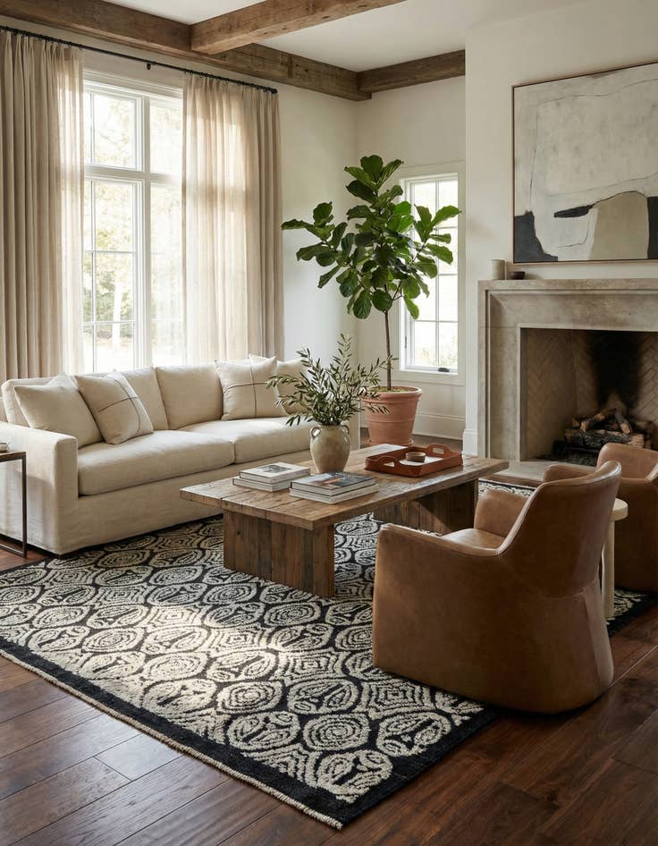 Detail image of  8' 4 x 10' 1  Hand Knotted Darya Wool Rug