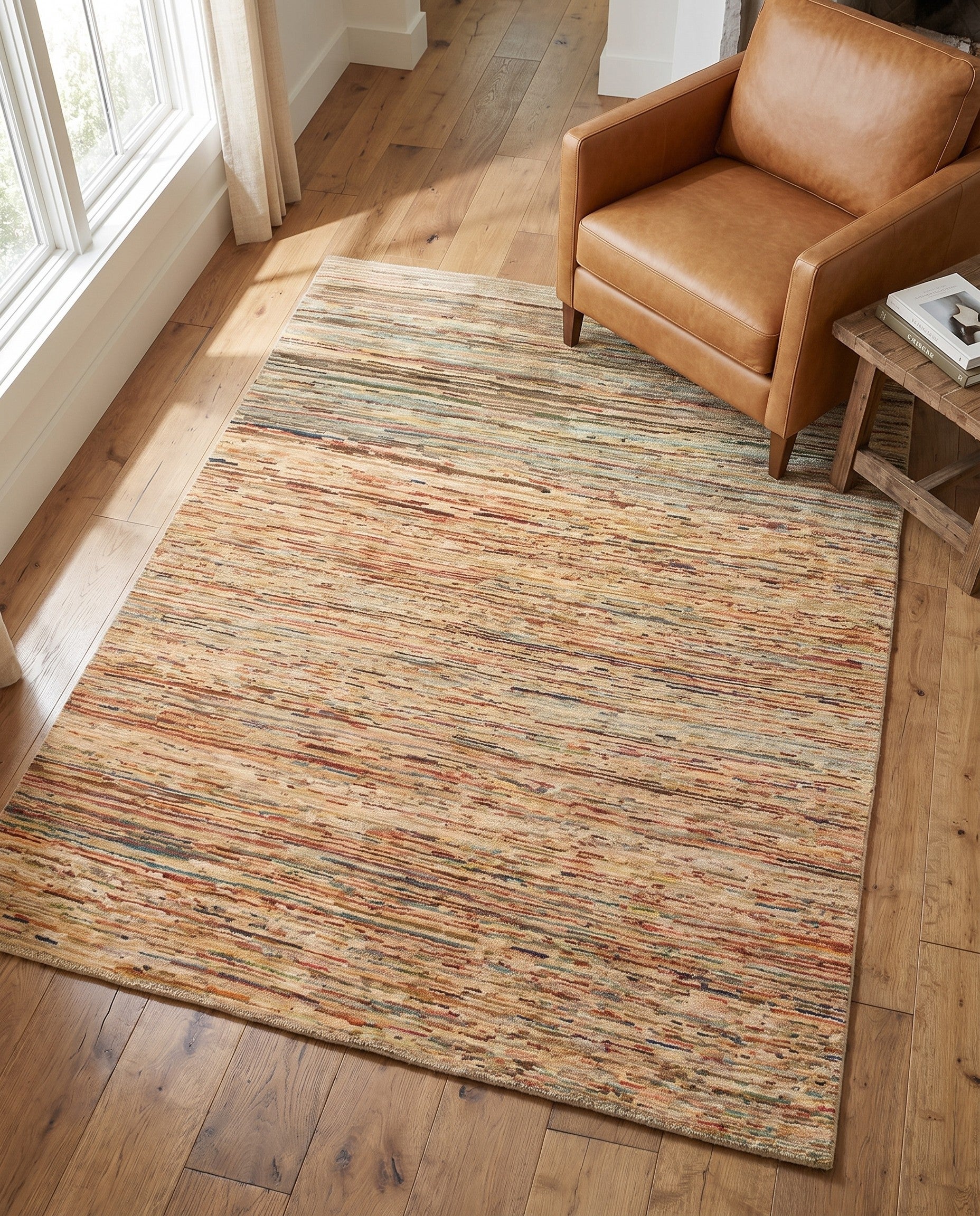 5' x 6' 4 Hand Knotted Modern Ziegler Oriental Rug