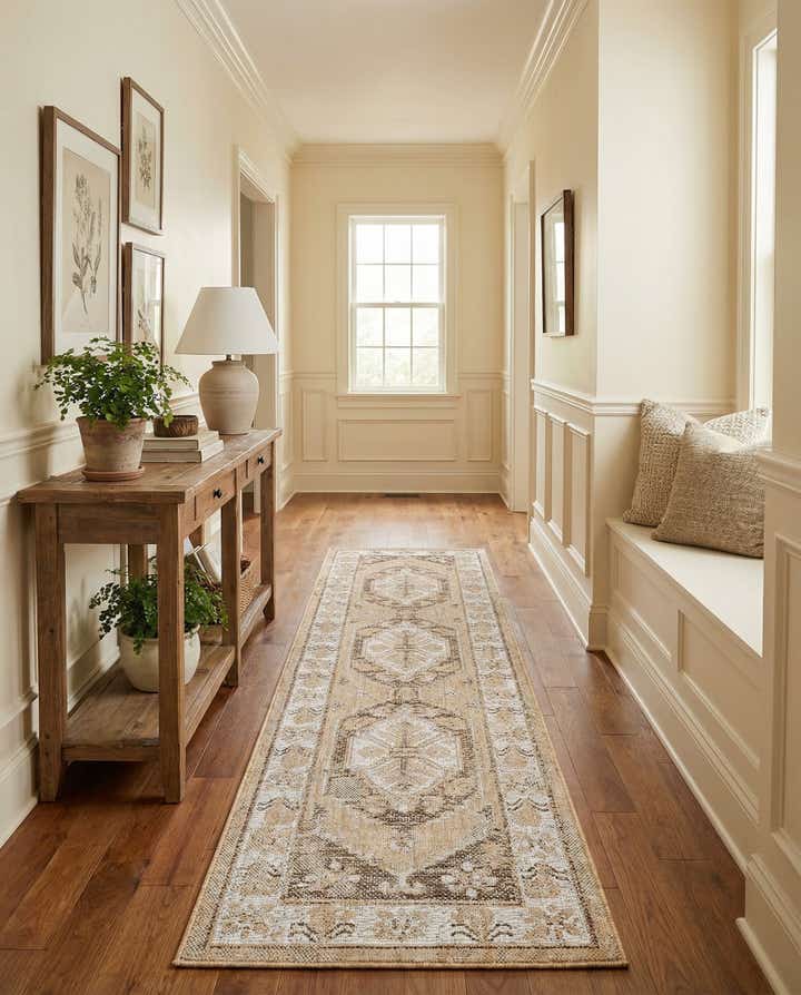 2' x 8' Easy-Clean Traditional Indoor / Outdoor Runner Rug