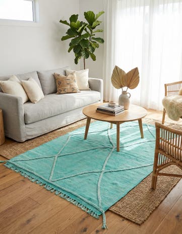 3' 6 x 4' 9 Hand Woven Kilim Modern Wool Rug