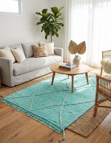 3' 6 x 4' 9 Hand Woven Kilim Modern Wool Rug