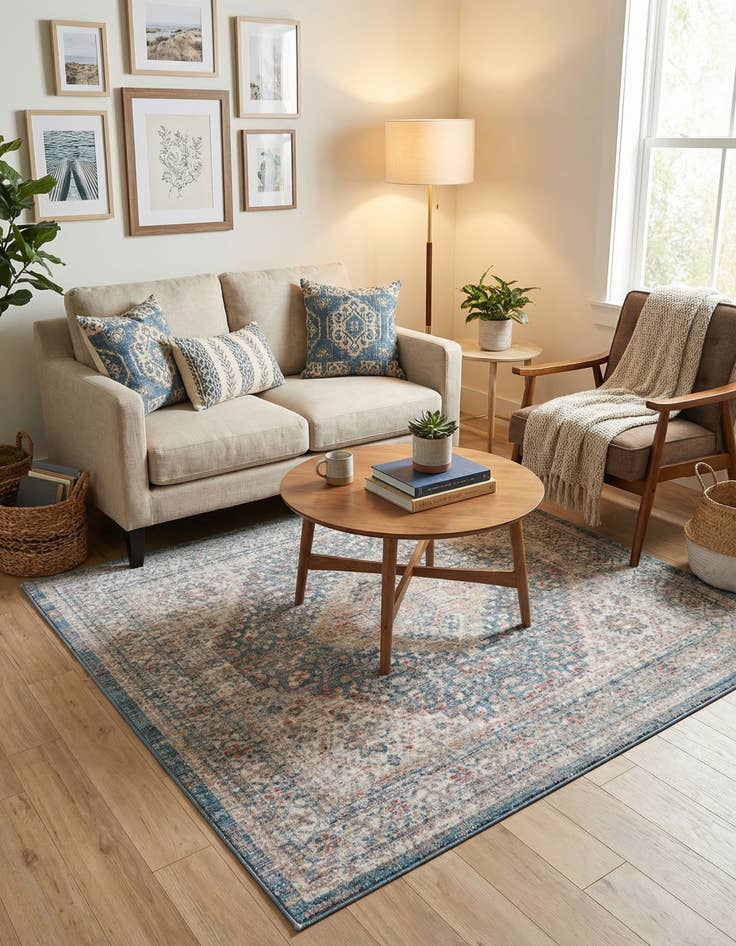 Detail image of  4' x 4' Noble Square Rug